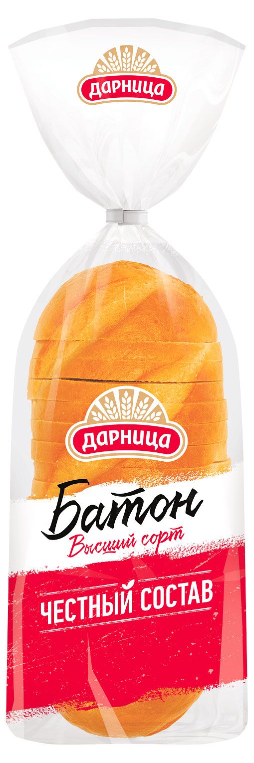 Батон Дарница нарезной нарезка, 300 г