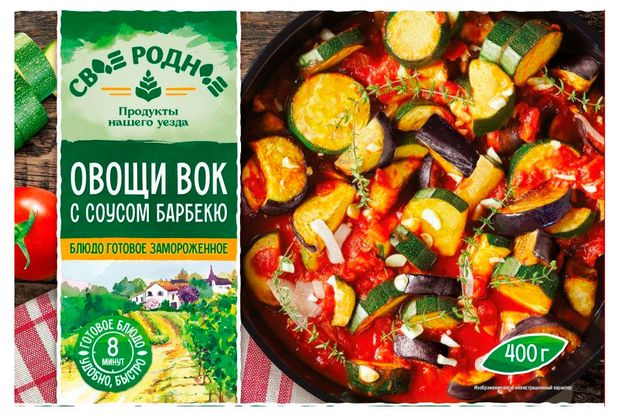 Смесь овощная Свое родное Овощи ВОК с барбекю замороженная, 400 г