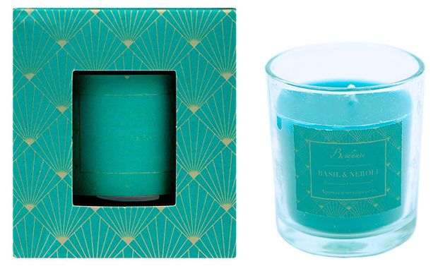 Свеча Вещицы Basil&Neroli в стекле, d 7 см
