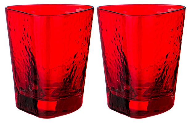 Кухня  Ашан Набор стаканов Lefard Rocky red, 320 мл х 2 шт
