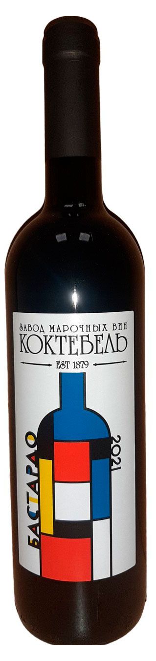 Вино Коктебель Бастар красное полусухое Россия 075 л 500₽