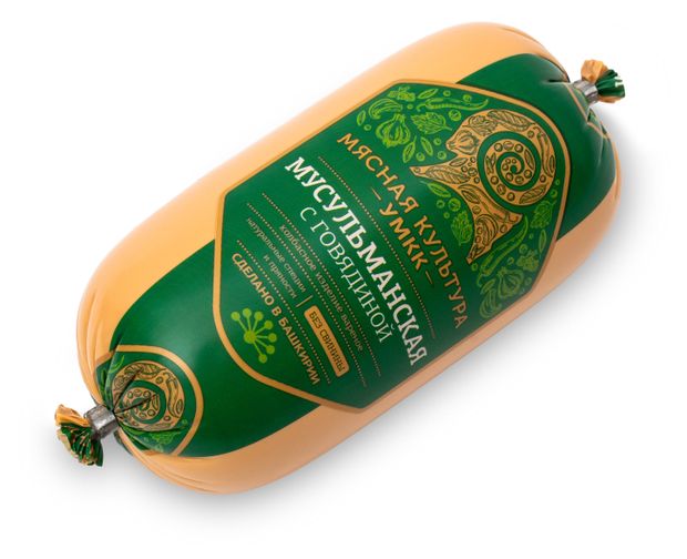 Колбаса вареная УМКК Мясная культура Мусульманская с говядиной без свинины, 400 г