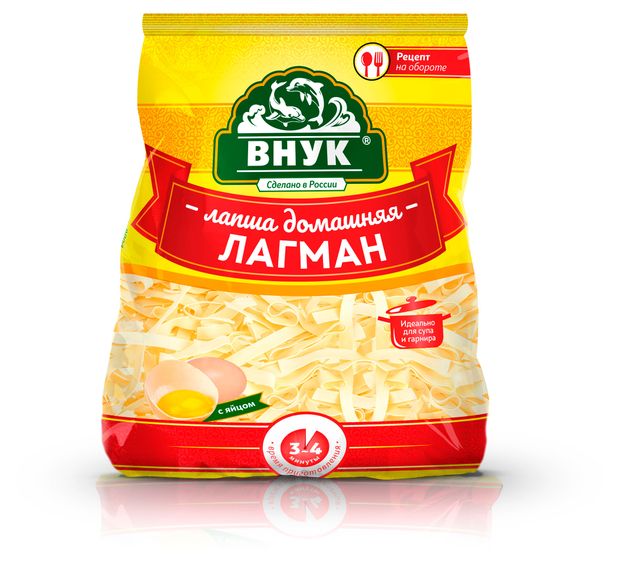 Макаронные изделия Внук Лагман лапша, 250 г