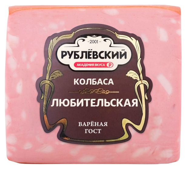 Колбаса вареная Рублёвский Любительская 400 г 440₽