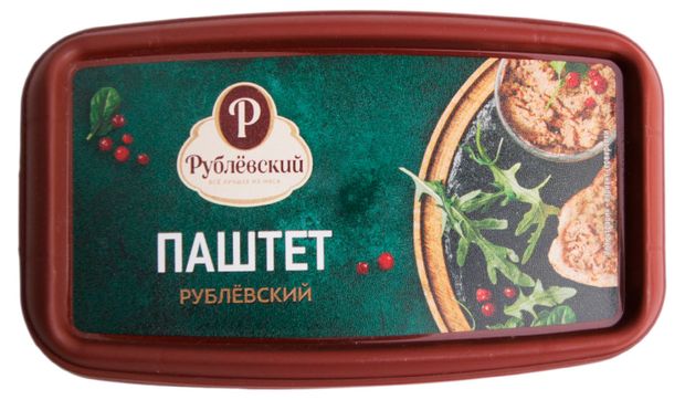 Колбасные изделия Паштет Рублёвский запеченный из свиной печени, 150 г