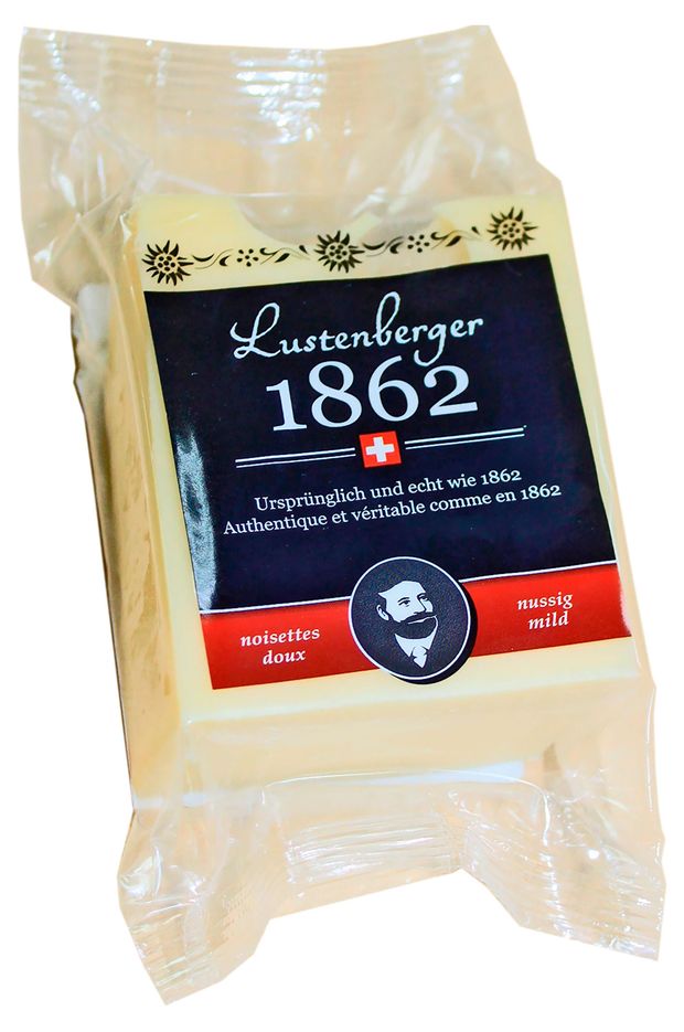 Сыр полутвердый Lustenberger 1862 орехово-сладкий Люстенбергер Швейцарский 50 БЗМЖ 200 г 589₽