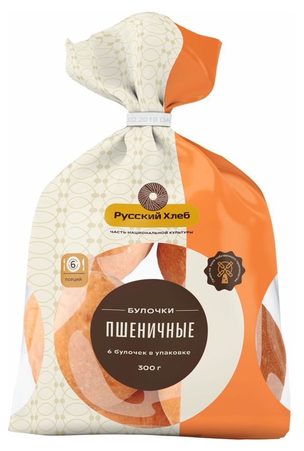Булочки Русский Хлеб Пшеничные 6х50 г 46₽