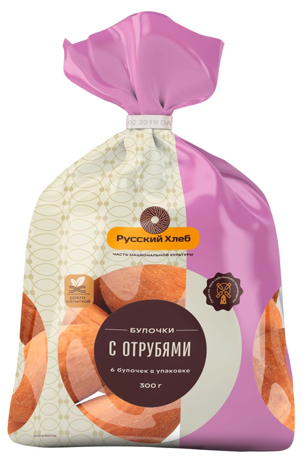 Булочки Русский Хлеб с отрубями 6х50 г 41₽