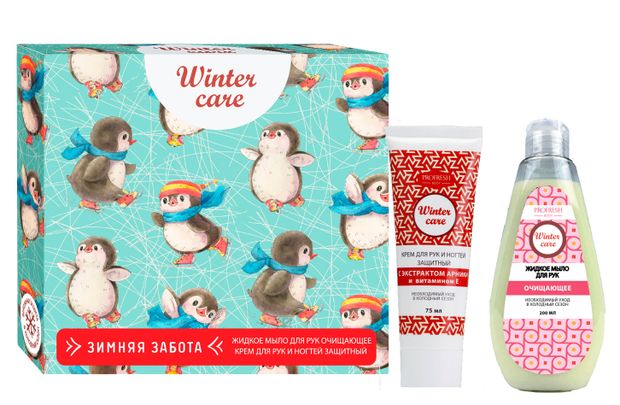 Подарочный набор Profresh Крем для рук и ногтей защитный 75 мл Жидкое мыло для рук очищающее 200 мл 149₽