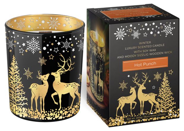 Свеча ароматизированная Bartek candles Теплый вечер с деревянным фитилем, 1 шт в ассортименте