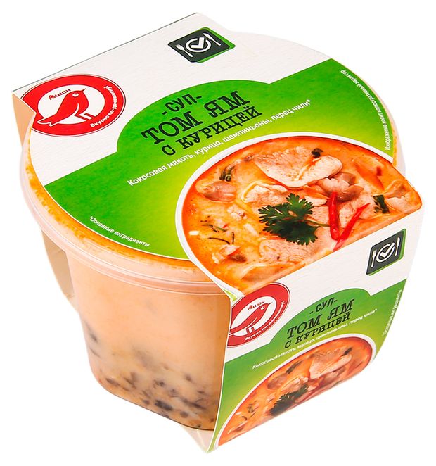 Суп АШАН Красная птица Том Ям с курицей 250 г 146₽