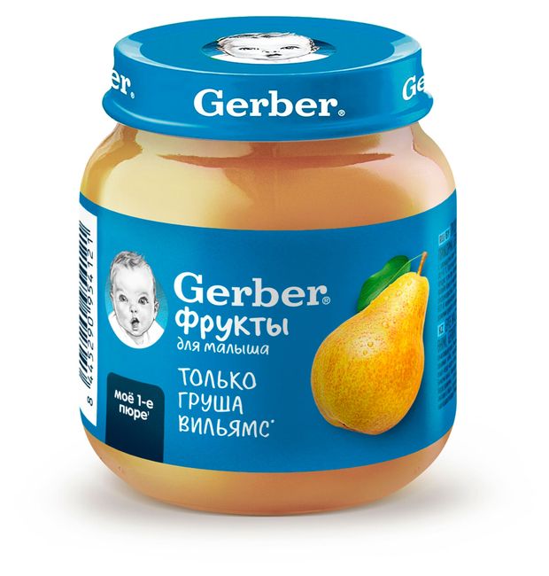 Пюре фруктовое Gerber Груша с 4 мес., 125 г