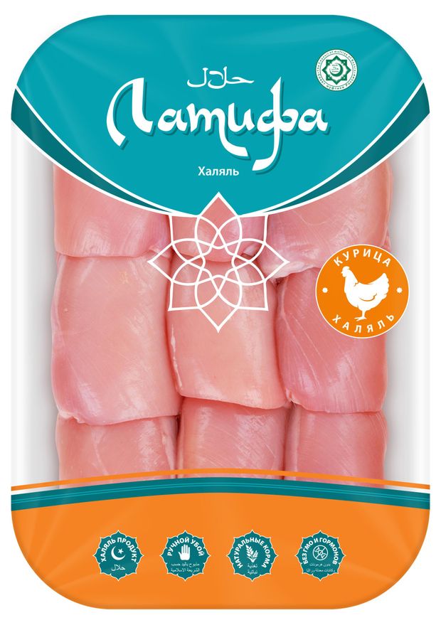 Мясо бедра цыпленка-бройлера Латифа Халяль бескостное охлажденное, ~ 1 кг
