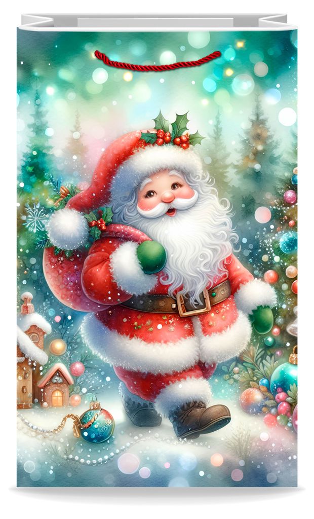 Пакет подарочный Артэ Нуэво Новогодний 11х18х10 см в ассортименте 65₽