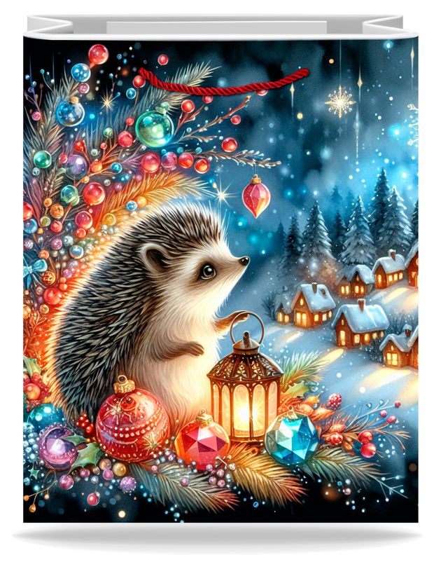 Пакет подарочный Артэ Нуэво Новогодний 26х32х10 см в ассортименте 109₽