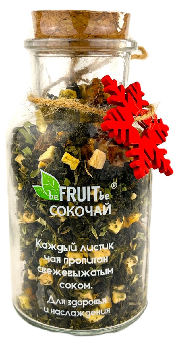 Чай зеленый beFRUITbe Сокочай ананас, яблоко и мята, 80 г