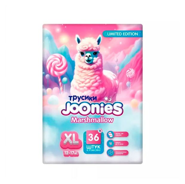 Трусики Joonies Marshmallow XL 12-17 кг 36 шт 1600₽