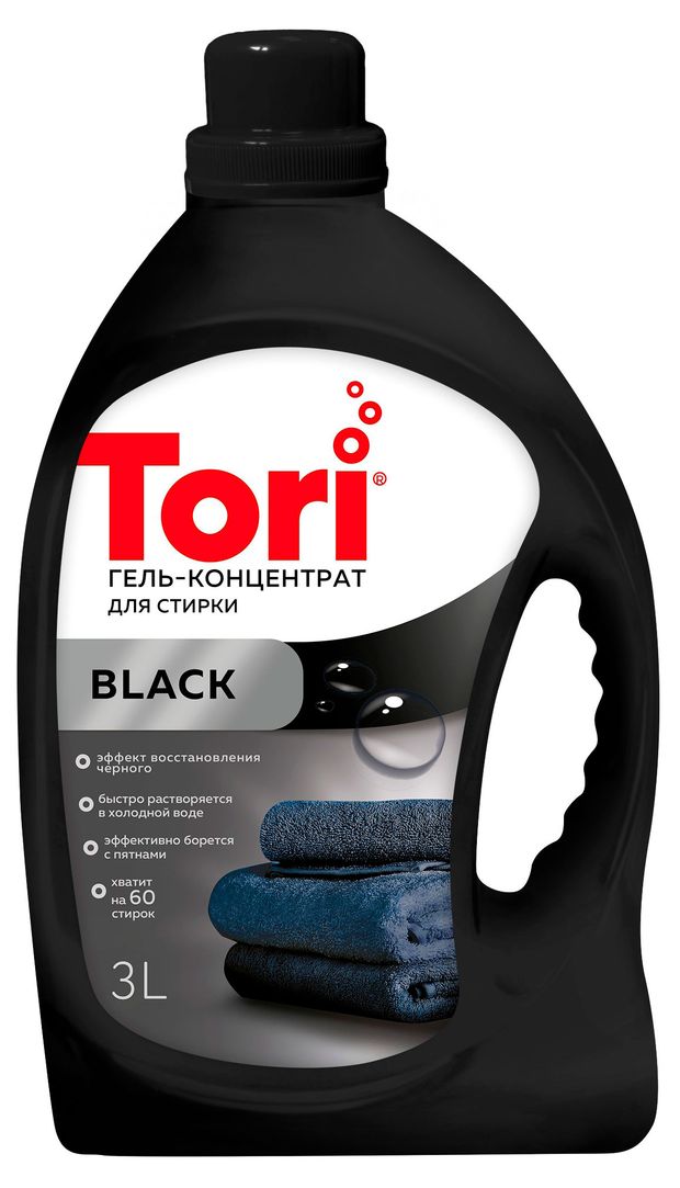 Гель-концентрат для стирки Tori Black 3 л 500₽
