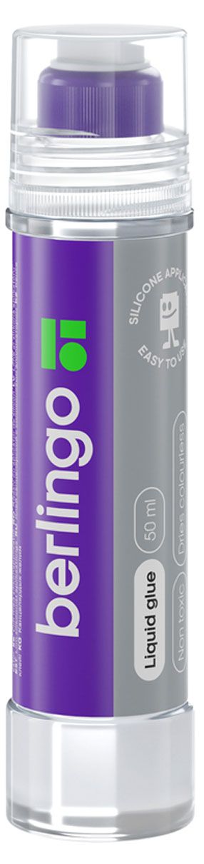 Клей канцелярский Berlingo с силиконовым аппликатором, 50 мл