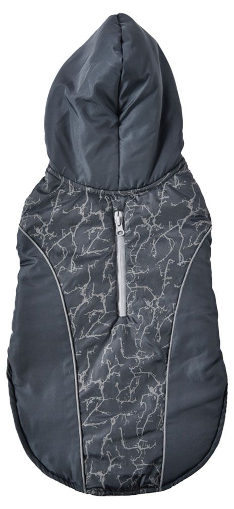 Жилет для собаки с капюшоном серый р 40 см 600₽