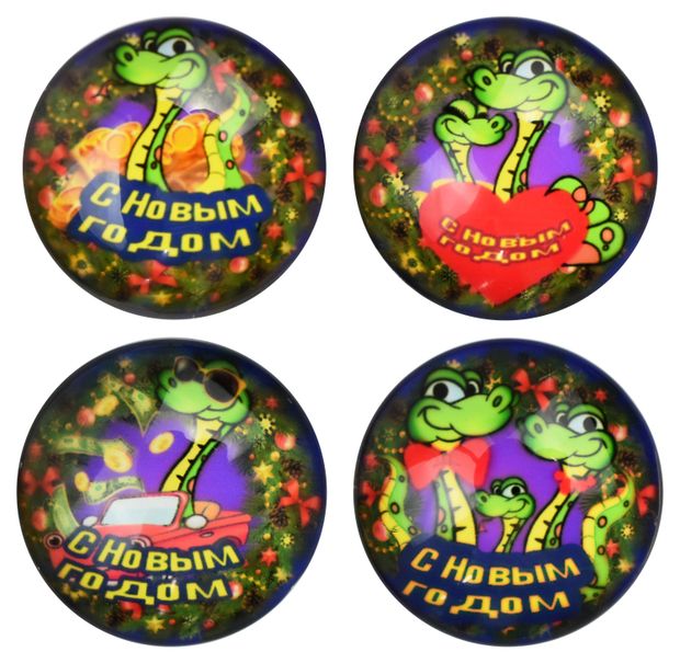 Магнит BALL MASQUERADE Пожелание, 1 шт в ассортименте