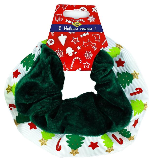 Резинка для волос Дамское счастье Новогодняя 1 шт в ассортименте 69₽