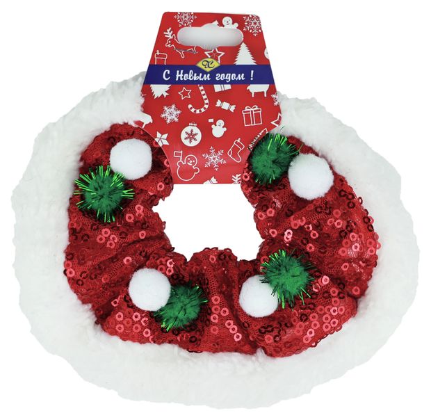 Резинка для волос Дамское счастье Новогодняя 1 шт в ассортименте 99₽