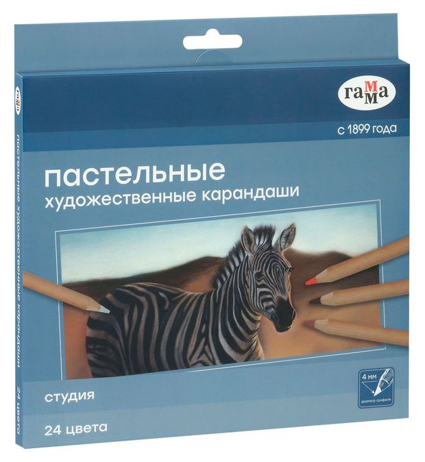 Набор пастельных карандашей Гамма Студия 24 шт 900₽