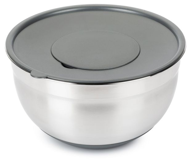 фото Миска attribute grate it с крышкой, 5 л + 3 терки