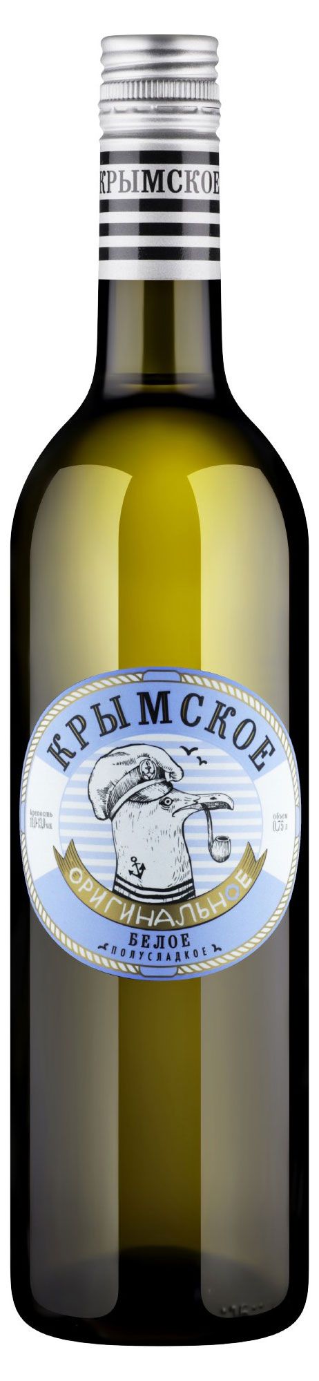 Вино Чайка белое полусладкое Россия 075 л 440₽