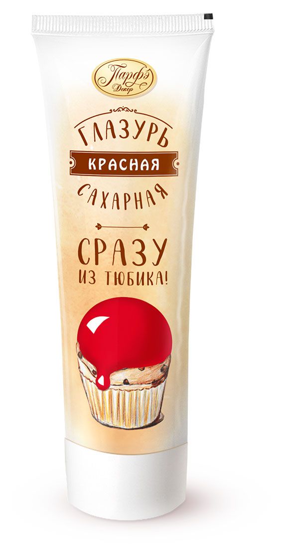 Глазурь сахарная Парфэ Декор красная 120 Г 106₽