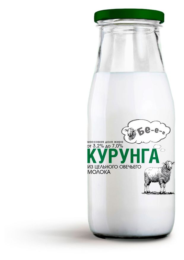 Напиток кисломолочный Курунга Беее из овечьего молока 3,2-7% БЗМЖ, 260 г