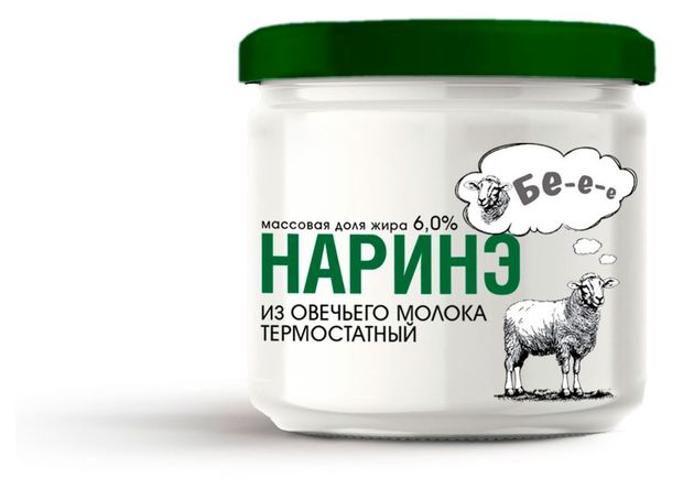 Напиток кисломолочный Наринэ термостатный Беее из овечьего молока 6% БЗМЖ охлажденный, 160 г
