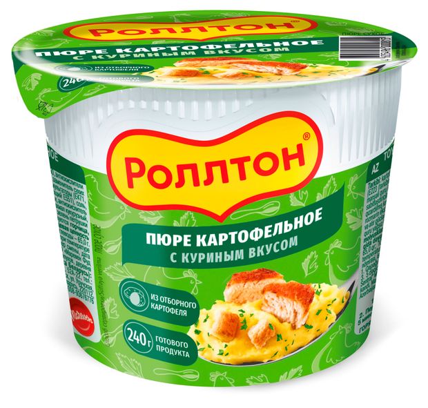 Пюре картофельное Роллтон с курицей 40 г 54₽