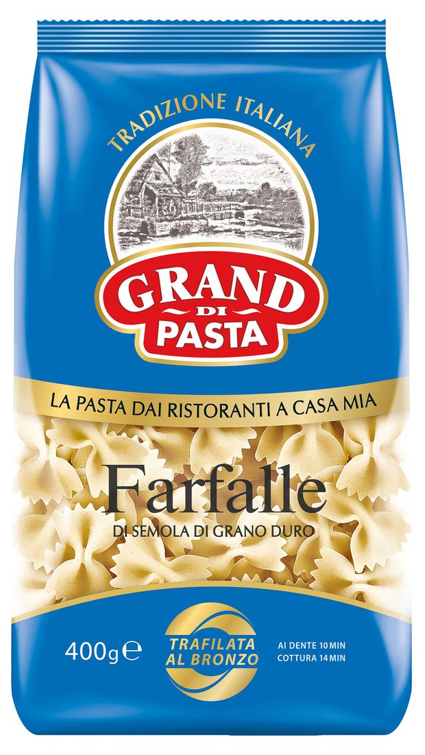 Макаронные изделия Grand Di Pasta Farfalle бантики, 400 г