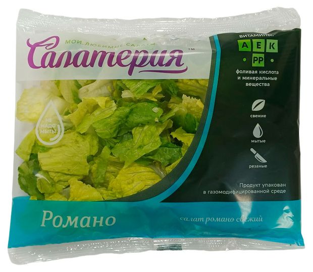 Овощи, фрукты, орехи Салат Салатерия Романо свежий, 130 г