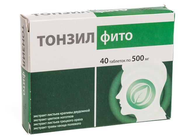 Тонзил Фито Аклен 50 мл, 40 таблеток