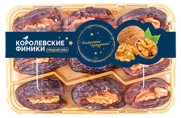 Финики АШАН Золотая птица с грецким орехом 200 г 200₽