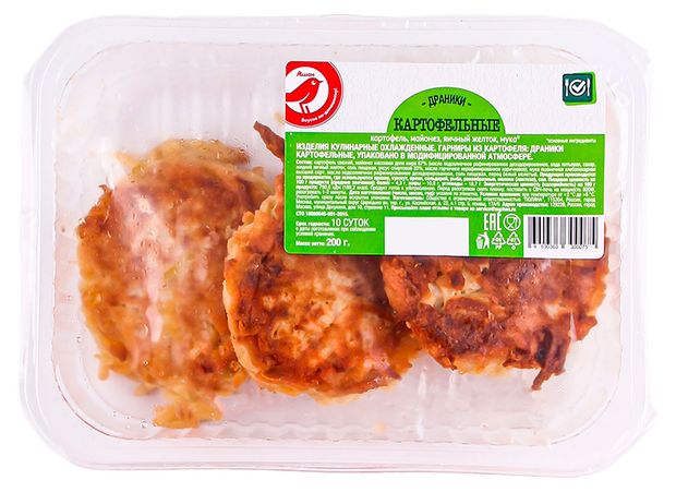 Готовая еда Драники картофельные АШАН Красная птица, 200 г