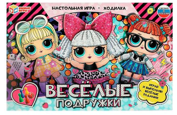 фото Настольная игра-ходилка умные игры веселые подружки