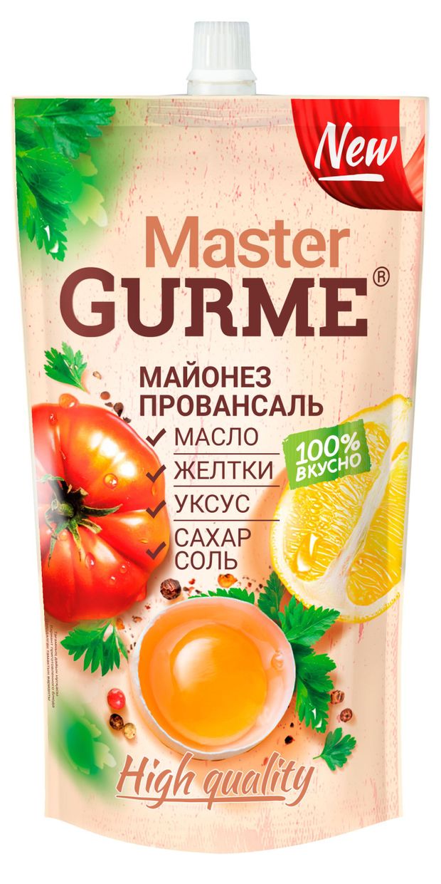 Майонез Master Gurme Провансаль халяль 50.5%, 350 мл