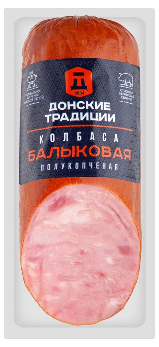 Колбаса свиная полукопченая Донские Традиции Балыковая, 300 г