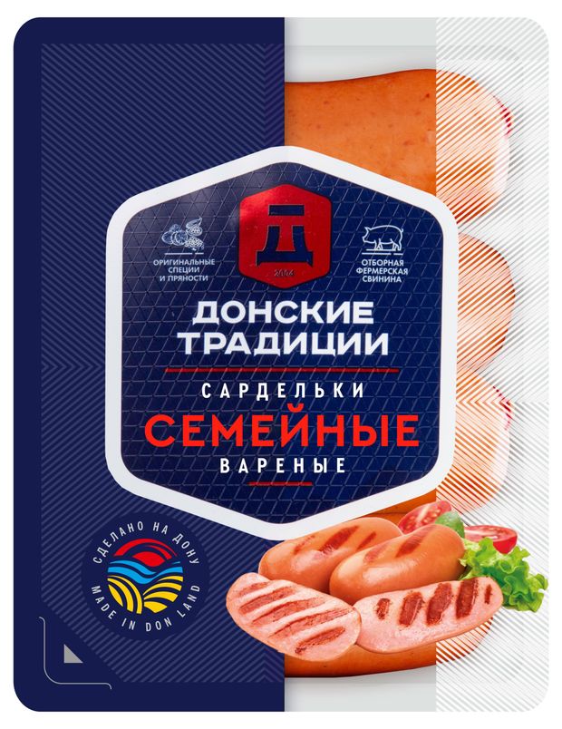 Сардельки Донские Традиции Семейные, 450 г