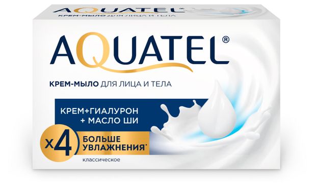 Крем-мыло туалетное Aquatel Классическое, 90 г