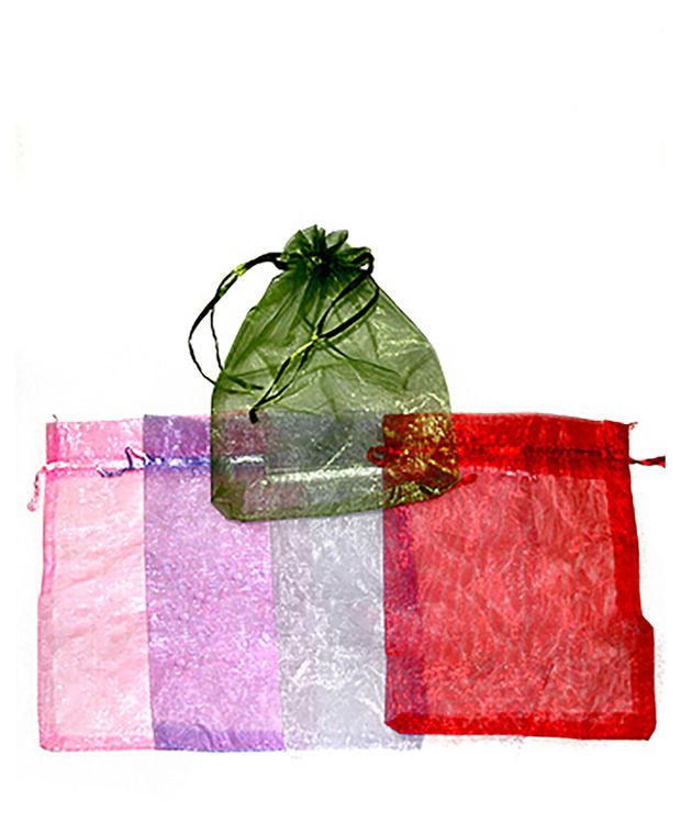 Мешок подарочный GrandGift шифон лёгкий прозрачный 16х22 см 28₽