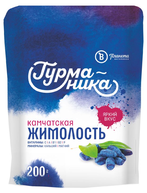 Жимолость целая Планета Витаминов Гурманика Камчатская замороженная, 200 г