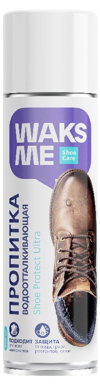 фото Водоотталкивающая пропитка для обуви waksme shoe protect ultra, 250 мл