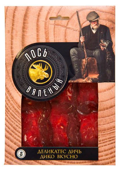 Лось вяленый Деликатес Дичь нарезка 100 г 720₽