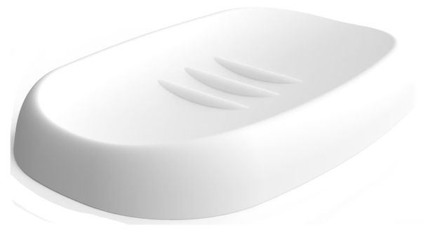 Мыльница Каждый день открытая белая