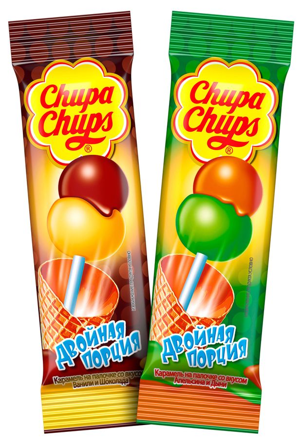 Карамель Chupa Chups Двойная Порция Китай, 16,8 г